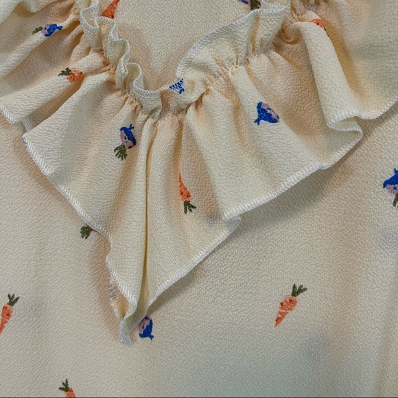 Sweet Collection, Sleeveless Blouse, Size Medium. Yellow Floral. Excellent cond! - Picture 3 of 6